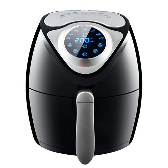 AIKOTOO Air Fryer with 7 Cook Presets, 1300W Multifunction Electric Comes Touch Screen Control,3.7L