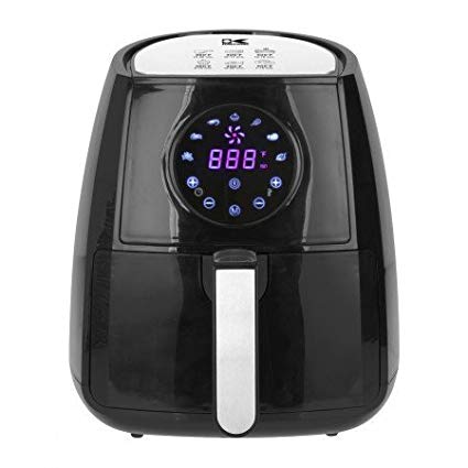 Kalorik 3.2 Qt Digital Deep Air Fryer with LED Display and 7 Preset Menus Options