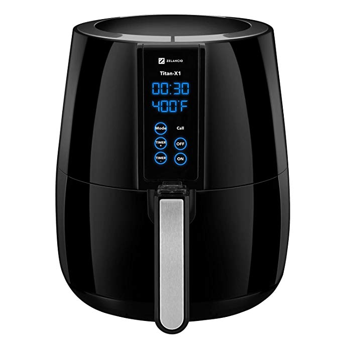 Zelancio Titan X-1 Digital LCD Display Air Fryer with Rapid Air Fry Technology. Ultimate Healthy Multifunctional Cooker - Fry/Bake / Grill/Roast