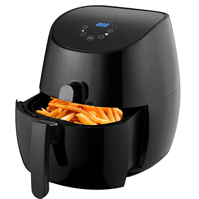 Cosway Electric Air Fryer 2.6 L 1400W Oil-free Low-Fat Non-Stick Healthy Cooker with Timer and Temperature Controls