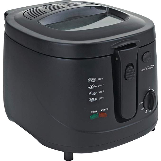 Brentwood DF-725 1500w 12-Cup Deep Fryer, Black