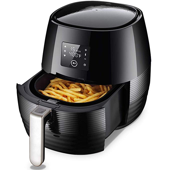 Suny Deals PU-01 Air Fryer, 3.7, Black