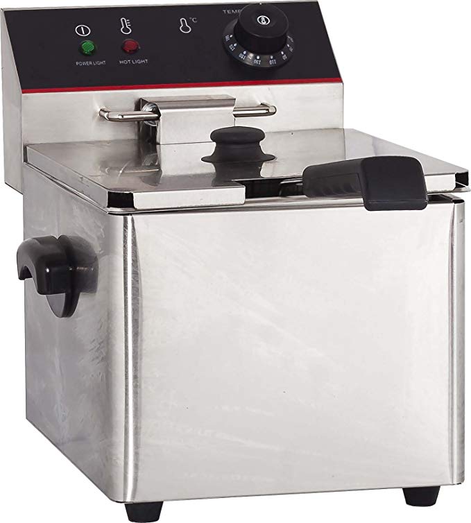 Hakka 6L Commercial Stainless Steel Deep Fryers Electric Professional Restaurant Grade Turkey Fryers (TEF-6L)