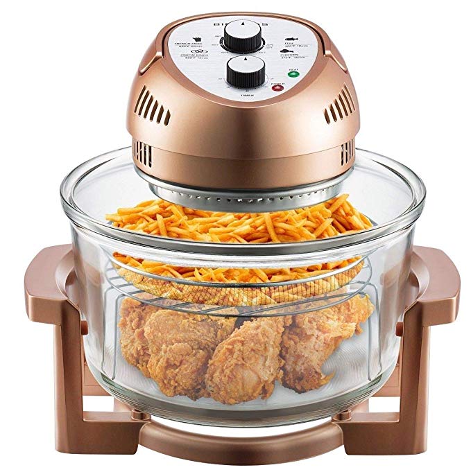 1300-Watt Healthy Air Fryer Super Sized 16-Quart - Copper Color