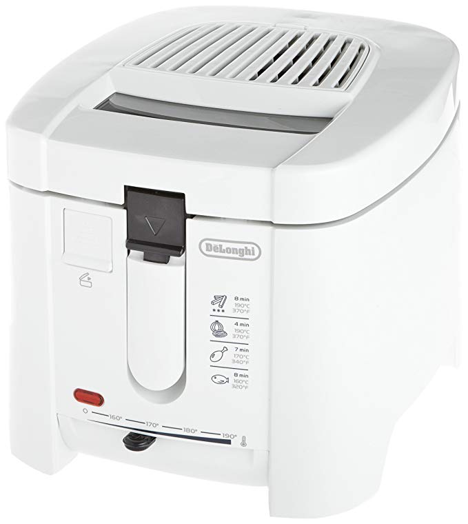 Delonghi F13205 Electric Deep Fryer, 1200-watt, 220-volt, White